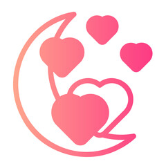 Honeymoon gradient icon