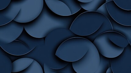 Dark blue background showcases geometric shapes and gradients, suitable for modern design presentations and visually appealing layouts SEAMLESS PATTERN