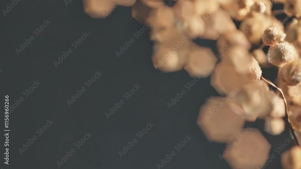 Aufkleber soft golden bokeh lights creating a serene and dreamy abstract visual