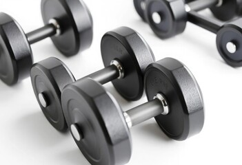 Dumbbells with isolated on white background