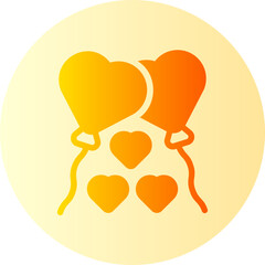 balloons gradient icon