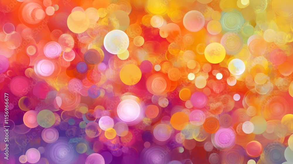 Poster abstract colorful bokeh background