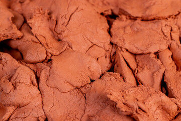 a special paste with the addition of orange clay for creativity and modeling