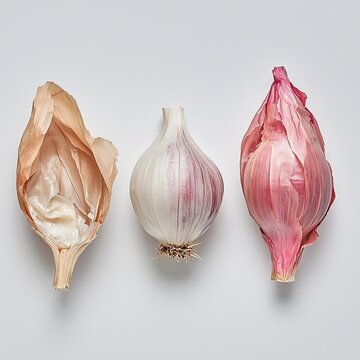 Shallots contrasted.