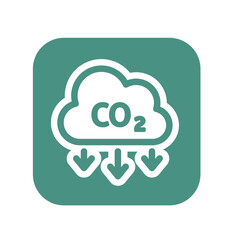 CO2 icon for graphic design