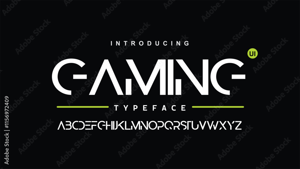 Poster creative design with modern typography. bold font and regular numbers in urban style alphabet fonts 