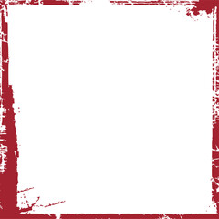 Obraz premium Vector grunge border, grunge border brush, grunge border edge, square grunge border