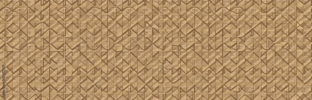 Aufkleber the palisander 2 wood panel has a distinctive texture pattern created by interlocking strips of wood