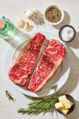 fresh raw Australian Wagyu steak