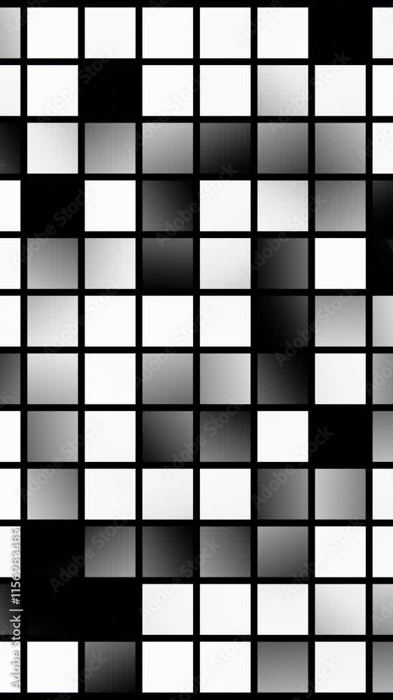 Poster Vibrant Abstract Color Grid with Textured Squares