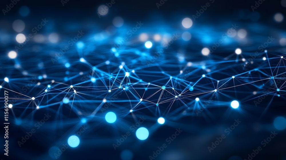 Poster abstract network connection background