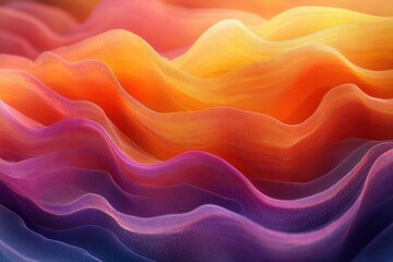 Obraz premium Layered gradients mimicking the textures of biological tissues, featuring soft organic waves