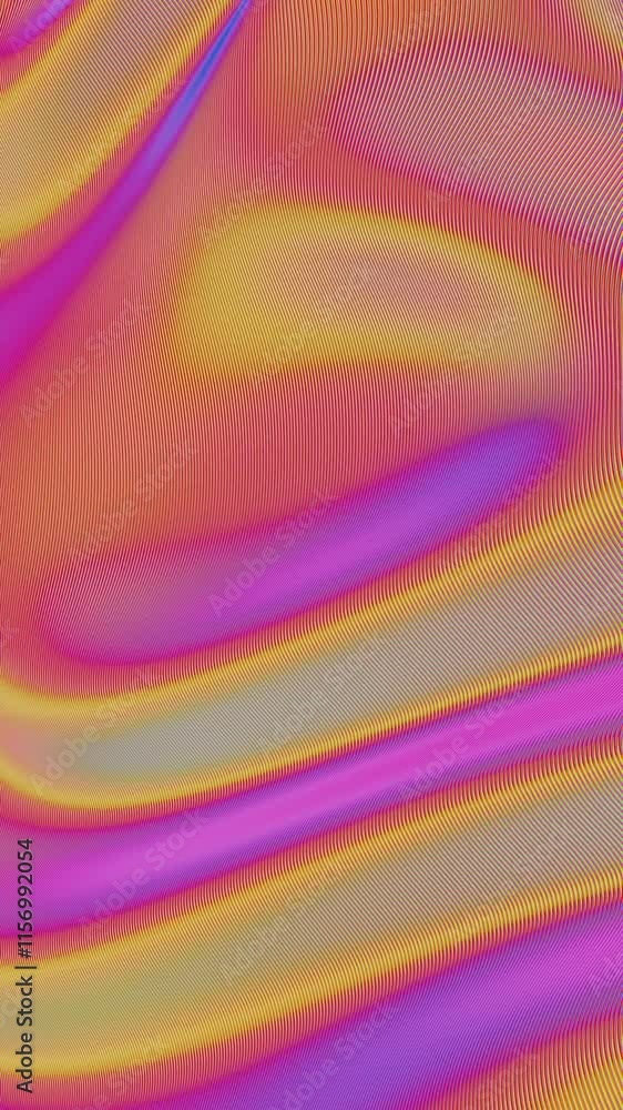 Poster abstract vibrant lines with gradient curves
