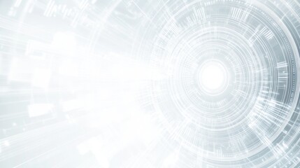 Abstract glowing circular technology background.
