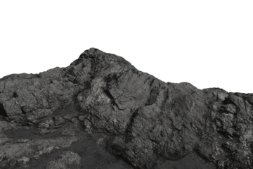 rock isolated transparency background.