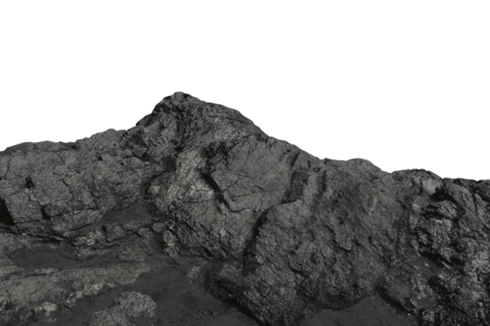 rock isolated transparency background.