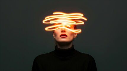 A flow of light energy rising from a person’s head, symbolizing the expansion of consciousness. personal development, wellness,motivational,meditation