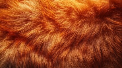Naklejka premium Orange fur texture glowing warmly under vibrant lighting in wallpaper