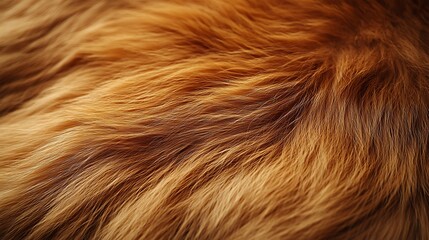 Orange fur texture illuminated naturally in close up with warm highlights wallpaper image