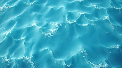 Obraz premium Abstract swirling blue ocean texture, calming waves, marine, image, scene