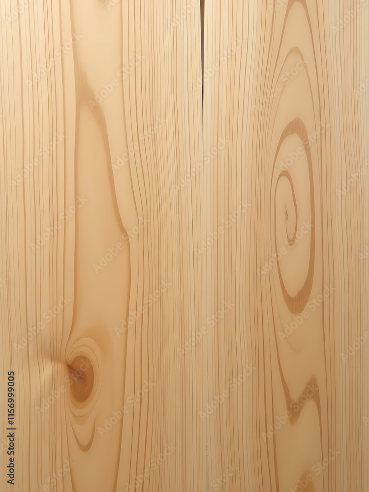 Aufkleber The Beech Wood Panel Displays A Distinctive Texture With An Intricate Pattern Of Grain And Swirling Wood Fibers Visible To The Eye. 00001
