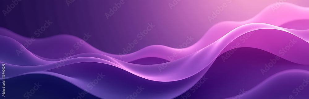Aufkleber The Background Is A Smooth Blend Of Abstract Lines Created By An E Process With Subtle Nuances In Violet Tone Palette. 00003