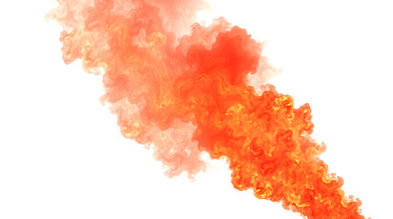 vivid orange fire explosion with dynamic flames and sparks