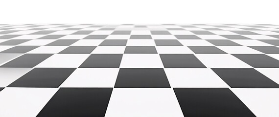 Naklejka premium Chessboard Isolated on White Background - Strategic Game