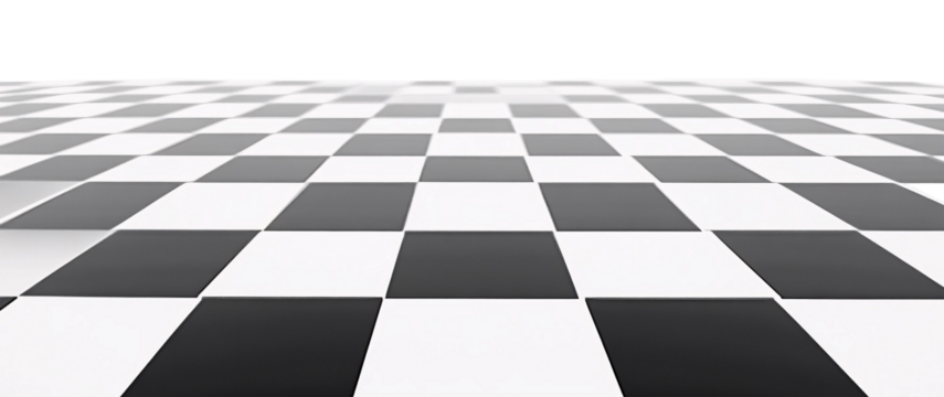 Chessboard Isolated on White Background - Strategic Game