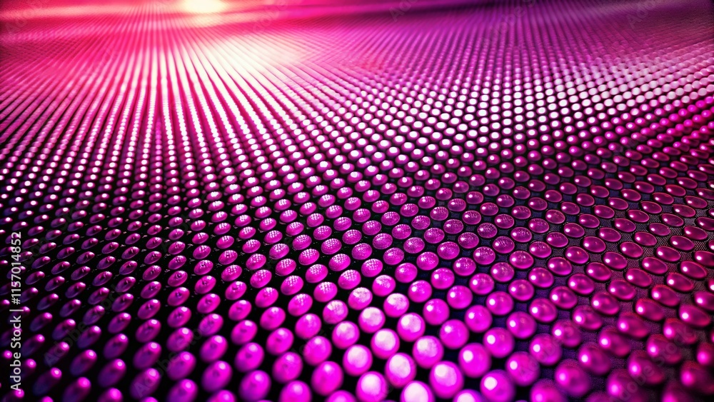Poster pink futuristic dot grid panorama: animated macro background for web design