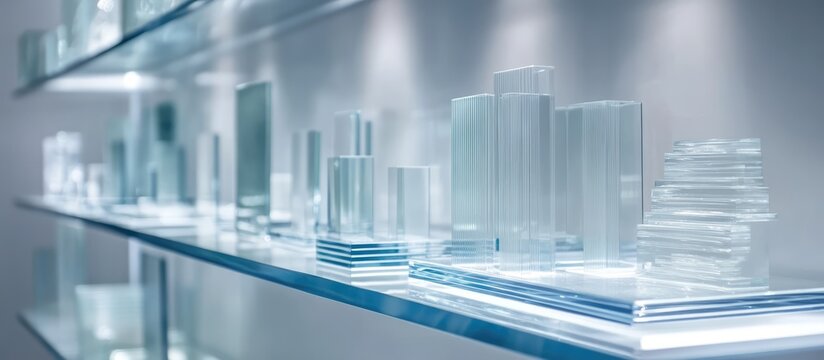 Diverse Collection of Clear Glass Types Highlighting Versatility for Architectural Design and Application in Modern Interiors