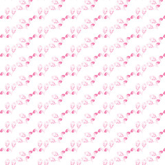 background with hearts and flowers