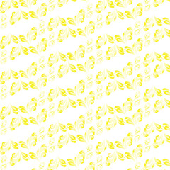seamless pattern with yellow flowers