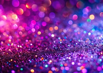 Purple Glitter Holographic Background: Minimalist Abstract Texture