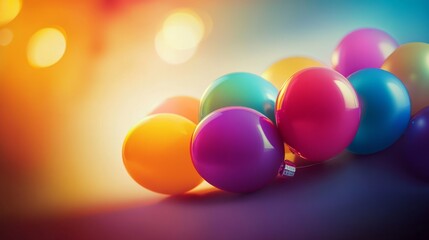Colorful eggs on a vibrant background.