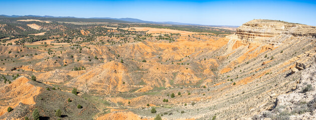 Rambla Barrachina mountain range in Teruel, Spain