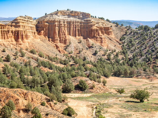 Rambla Barrachina mountain range in Teruel, Spain