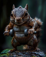 A collection of vividly detailed images showcasing anthropomorphic animals engaged in human-like activities. From a bear riding a tiny bicycle through a busy city to a chicken wearing oversized headph