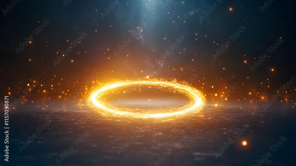 Poster creating a mystical energy portal scene digital environment animation fantasy concept