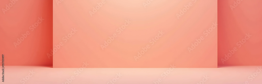 Poster Simple, Empty Space With Bright Warm Tones, Created Using An E Tool For A Mock Advertising Setup. 00002