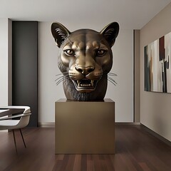 Statue of a tiger