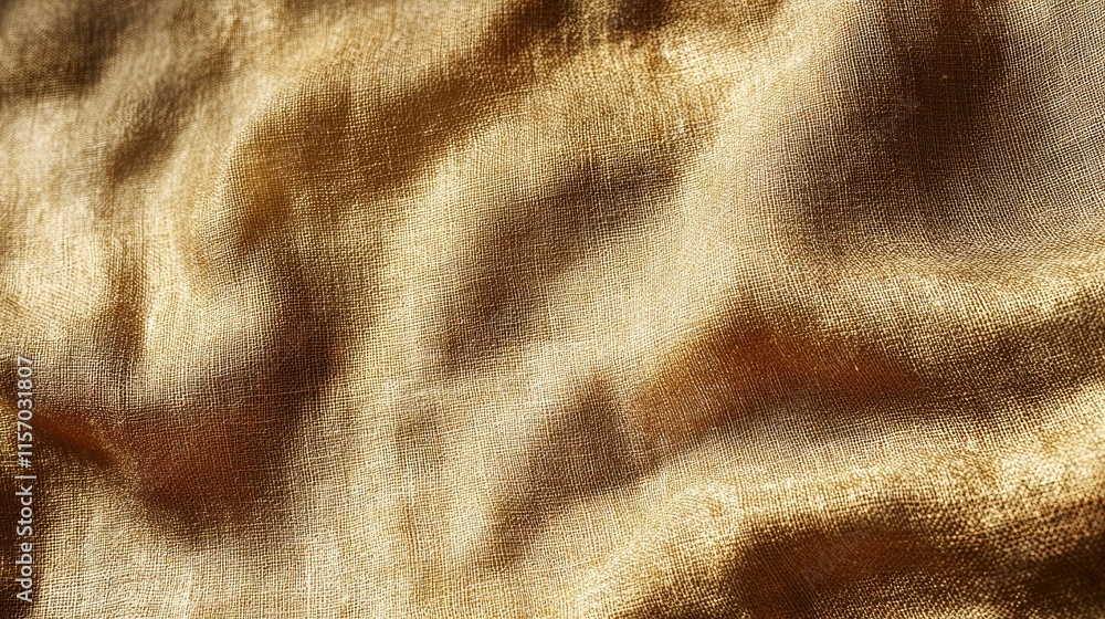 Aufkleber elegant golden fabric texture with soft waves and subtle sheen perfect for background designs and te