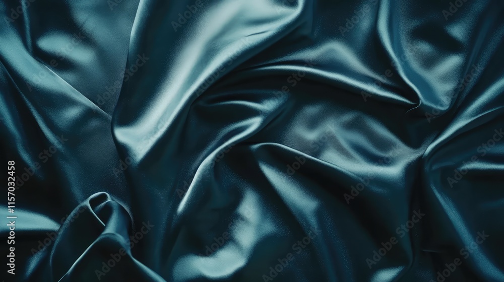 Poster elegant dark fabric texture with soft, flowing folds and subtle sheen suitable for backgrounds and v
