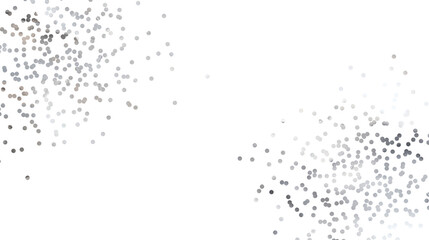 Silver Foil Frame. Silver glitter gradient stack. Silver glitter splatter frames. Silver stroke on transparent background. Postcard wedding design. Luxury premium design template.