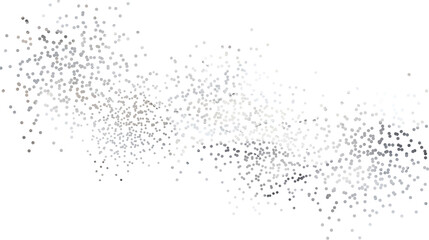 Silver Foil Frame.Silver particles. Silver Foil, splatter, glitter, stroke on horizontal PNG transparent background.Sale banner,or flyer design. Template for advertising, web, social media.