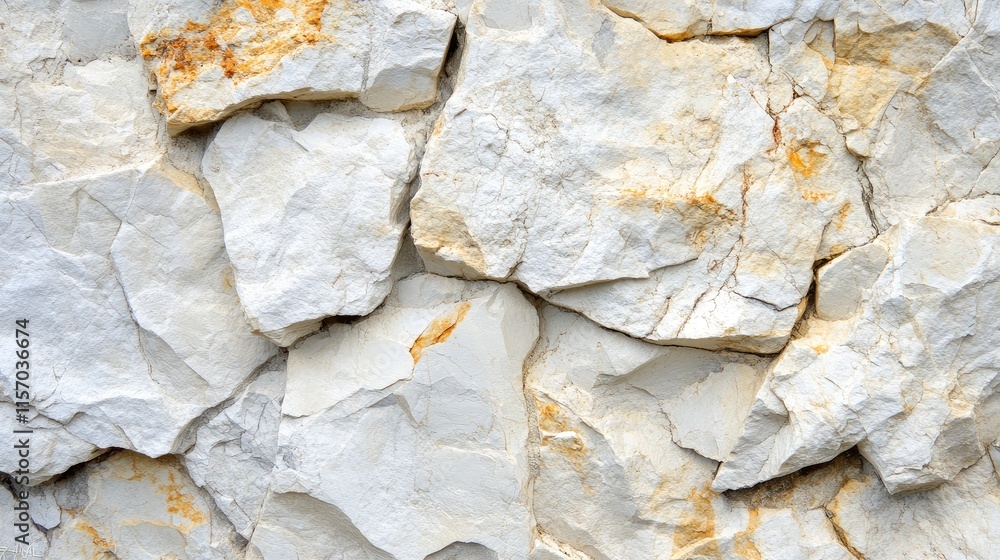 Poster Textured white marble stone with natural variations and patterns ideal for backgrounds, design projects, and architectural elements.