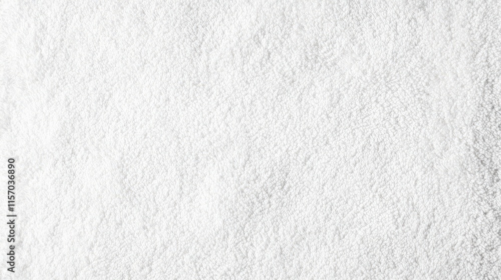 Aufkleber Soft white towel background texture with a clean and smooth appearance for spa or bathroom-related design concepts.