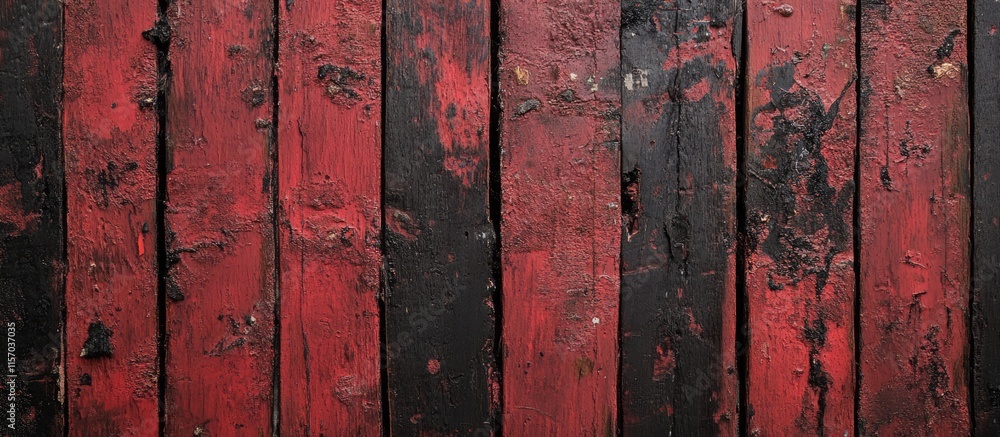 Poster rustic weathered wooden planks in red and black tones perfect for photography and design projects sh