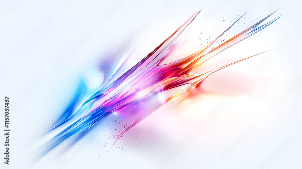 Poster dynamic color burst abstract art digital creation vibrant background futuristic setting artistic per