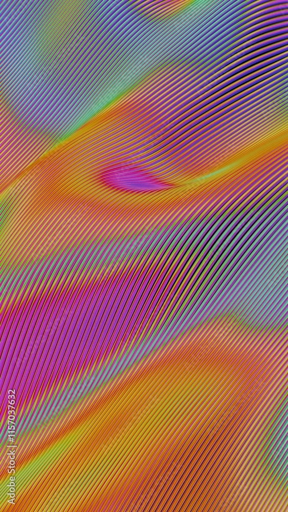 Leinwandbilder abstract gradient lines with vibrant multicolored waves